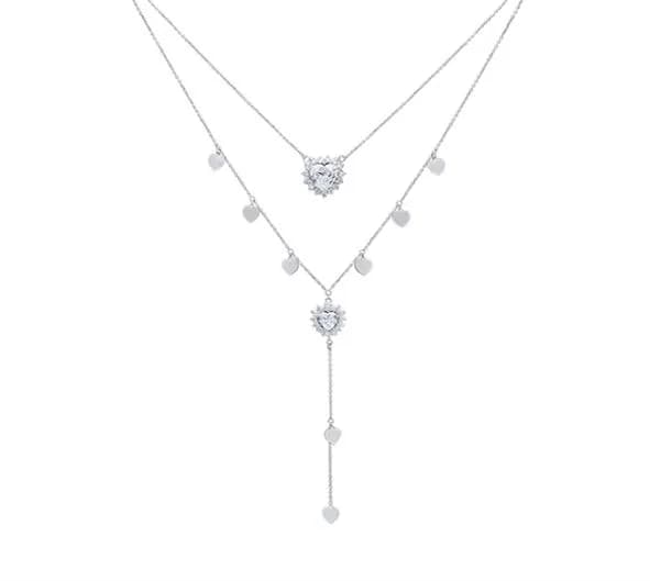 Y-Shaped Necklace "Heart"