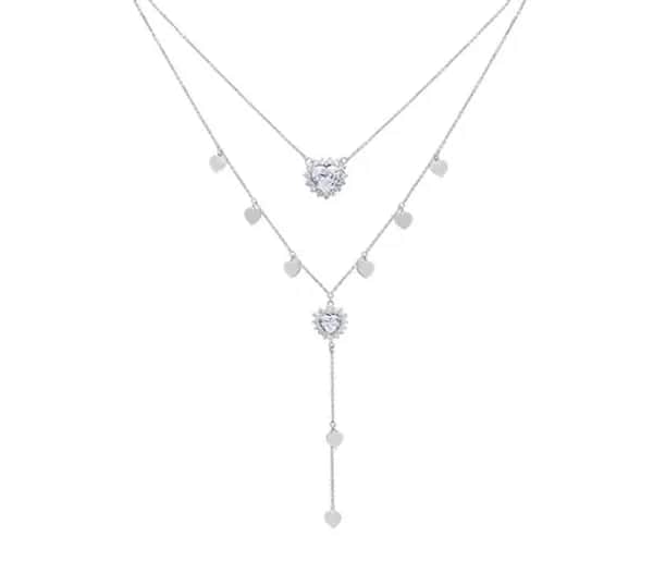 Y-Shaped Necklace "Heart"